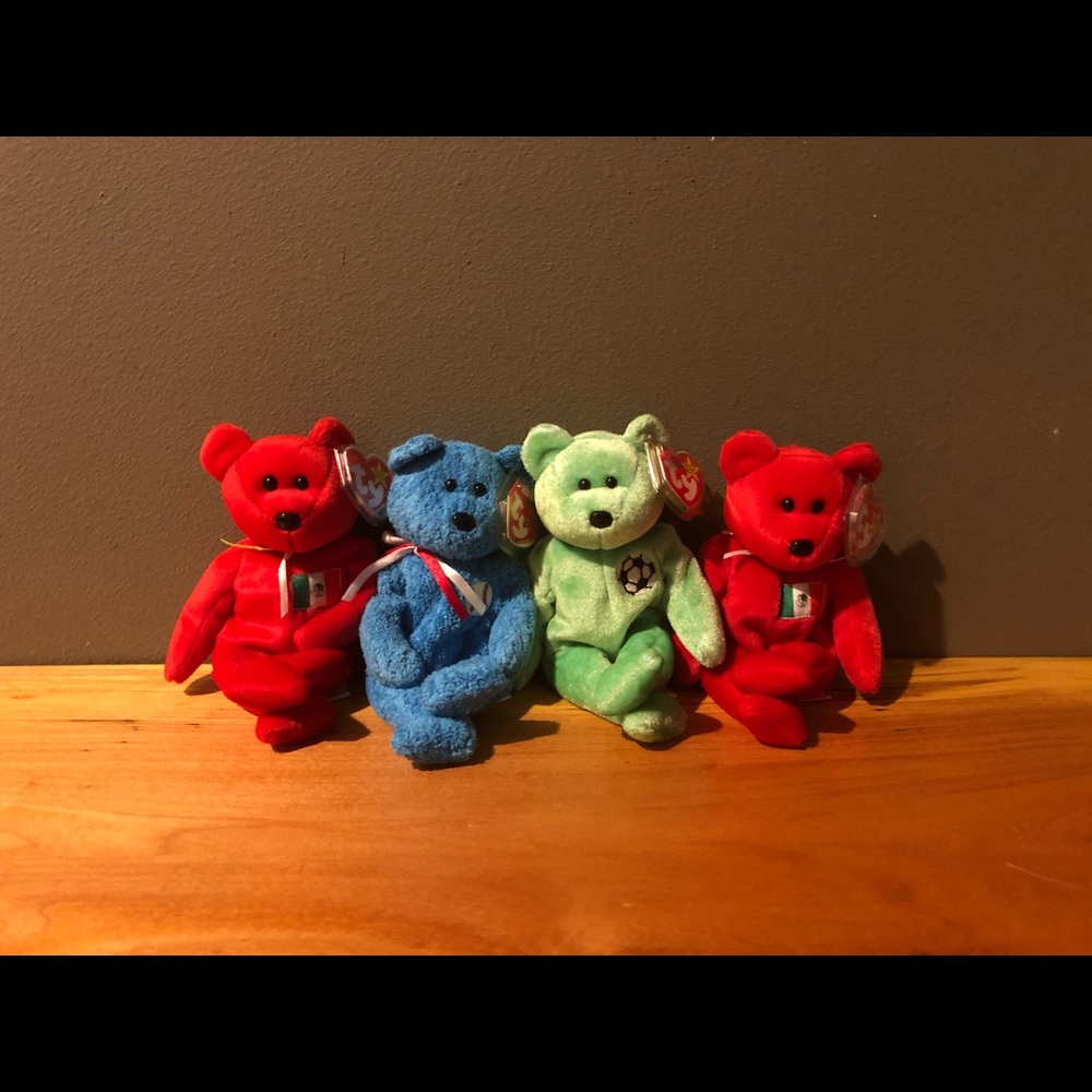 NWT set of 4 Beanie Babies